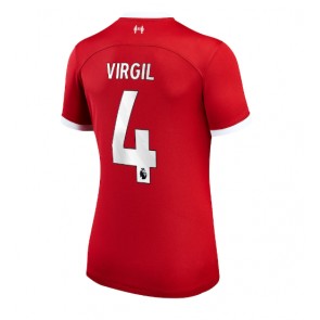 Liverpool Virgil van Dijk #4 Hemmatröja Kvinnor 2023-24 Kortärmad